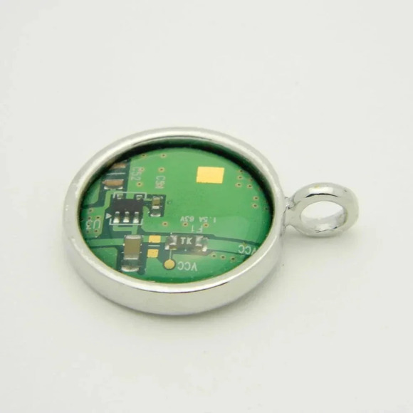 Computer Chip Necklace Pendant - Picture 3 of 4